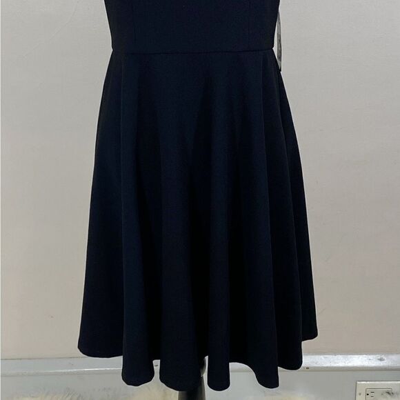 Shani Floral Applique Fit-&-Flare Crepe Dress size 8 - Picture 6 of 14